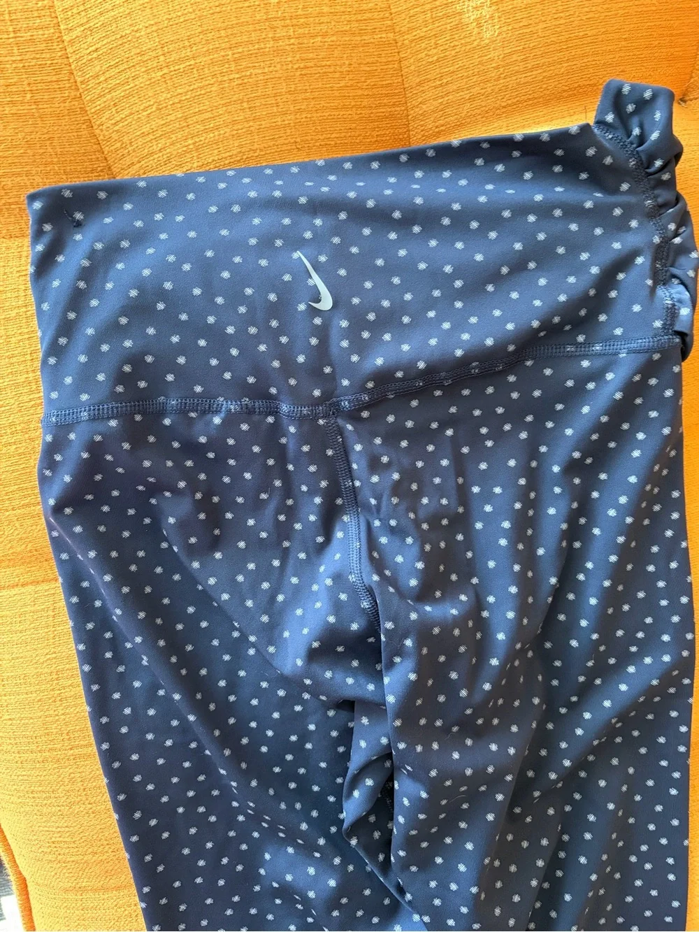 Women’s Nike Navy Blue Polka Dot Yoga Leggings